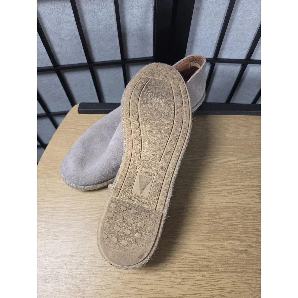 Verbenas Women's Size 41 / 10 Carmen Gray Suede Slip On Espadrille Flats